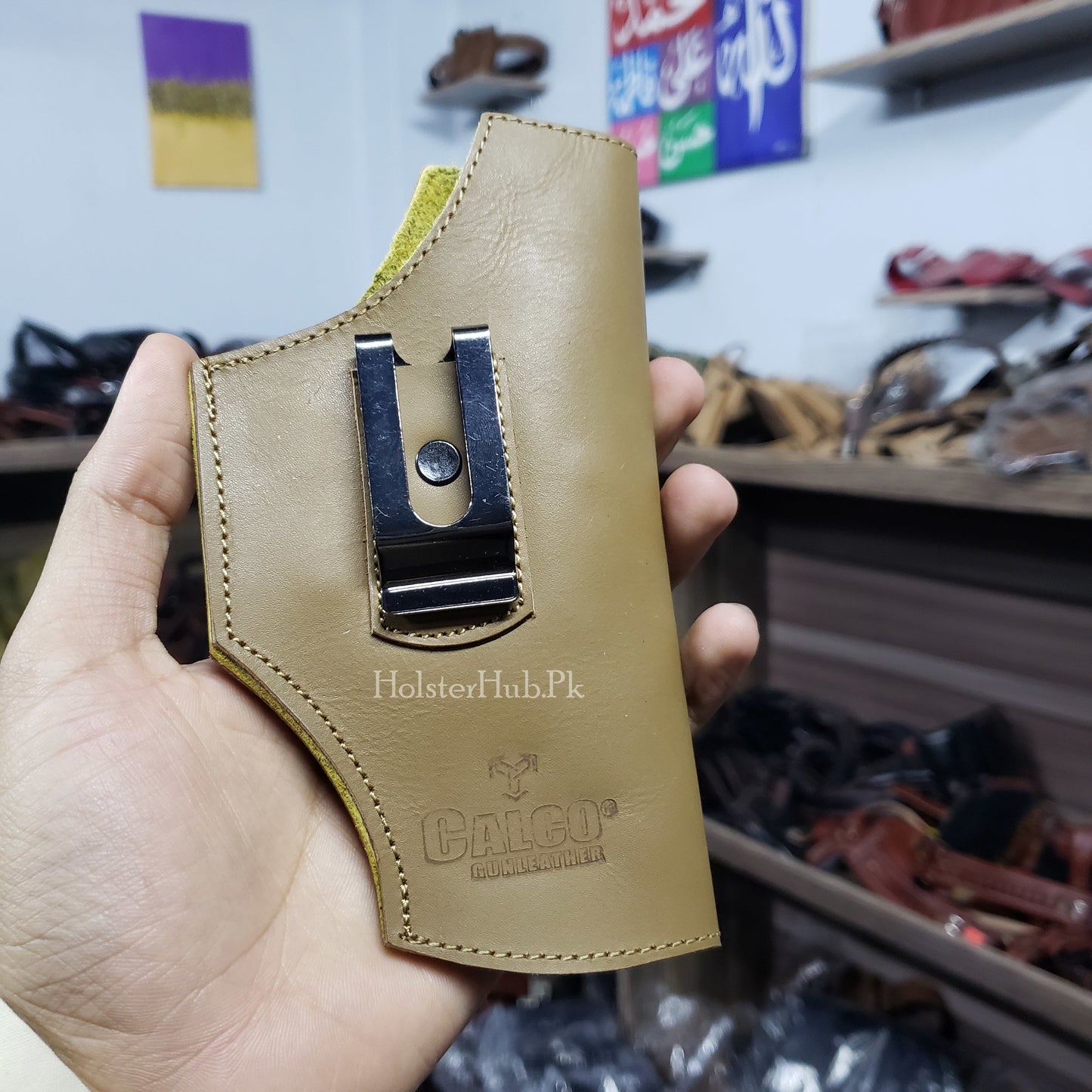 CALCO Inner Waist PU Leathr Pouch