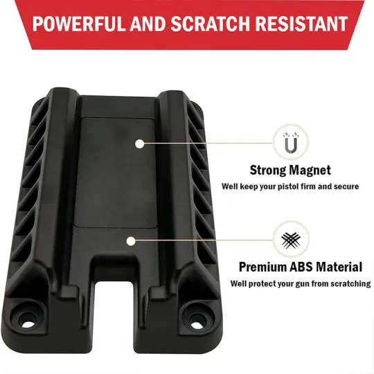 Magnetic Mount with Auto Loadr For All 9MM Pstls | Car Holster