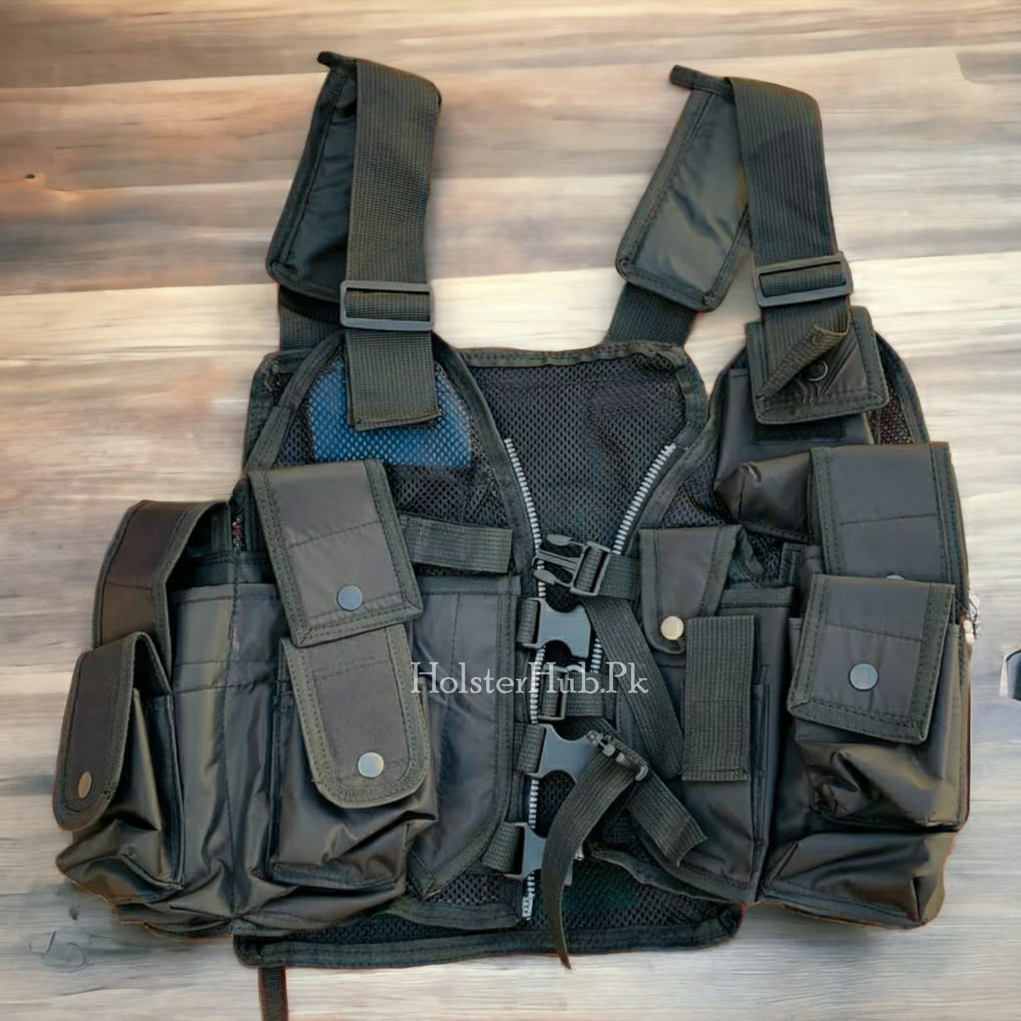 Tactical AK47 Black Jacket with Multiple Pockts | (PC-11 A)