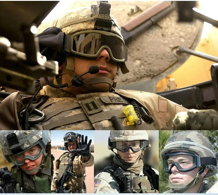 Wind Guard Tactical Goggles with 3 Interchangeable Lenses - Unparaleled Protection in Extreme Conditions